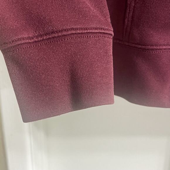 VANS Custom Classics Mens Pullover Big Logo Script Hoodie - Red Burgundy, Size S - Picture 8 of 10